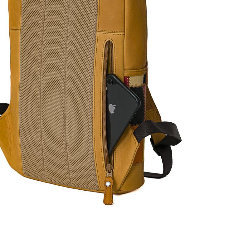 Bag brand backpack made by baseball glove manufacturer Genuine leather A4 13 inch business bag DPC261M [Tryon]