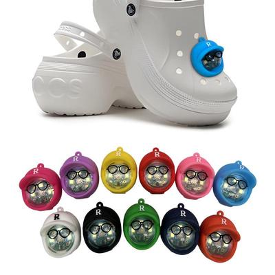 Luzes de Sapato Transfronteiriças para Crocs: Esportes ao Ar Livre, Praia, Acampamento, Iluminação de Chaveiro