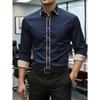 Camicia Formale Slim Fit a Maniche Lunghe per Ufficio e Abbigliamento da Lavoro