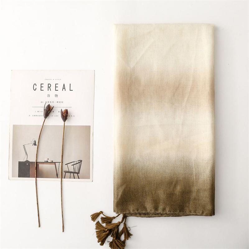 New Autumn and Winter Women Scarf Soft Shawl Cotton Linen Feeling Tassel Pashmina Muslim Hijab Wrap Lady Viscose Scarf
