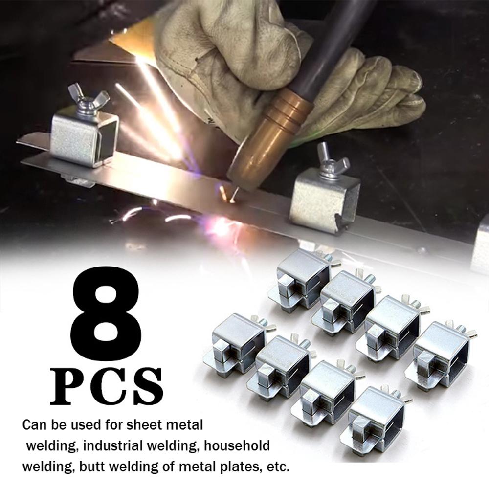 8pcs Welding Butterfly Clip Clamps Holder Butt Welding Clamp Welding Positioner Fixture Adjustable for Welding Clamps