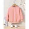 European sizes Cute Easter Bunny Wearing Scarf Print, Kid's Casual Comfy Round Neck Long Sleeve Sweatshirt For Daily And Outdoor Wear