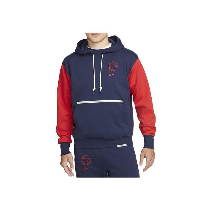 

Nike Американский ретро цветной блок логотип принт длинный рукав толстовка мужская толстовка с капюшоном синий красный DV4934-410 S