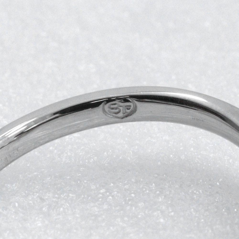 Samantha Tiara heart Ring 3P K18 white gold/diamond #5.6(US Size) heart 2.5g Women Used