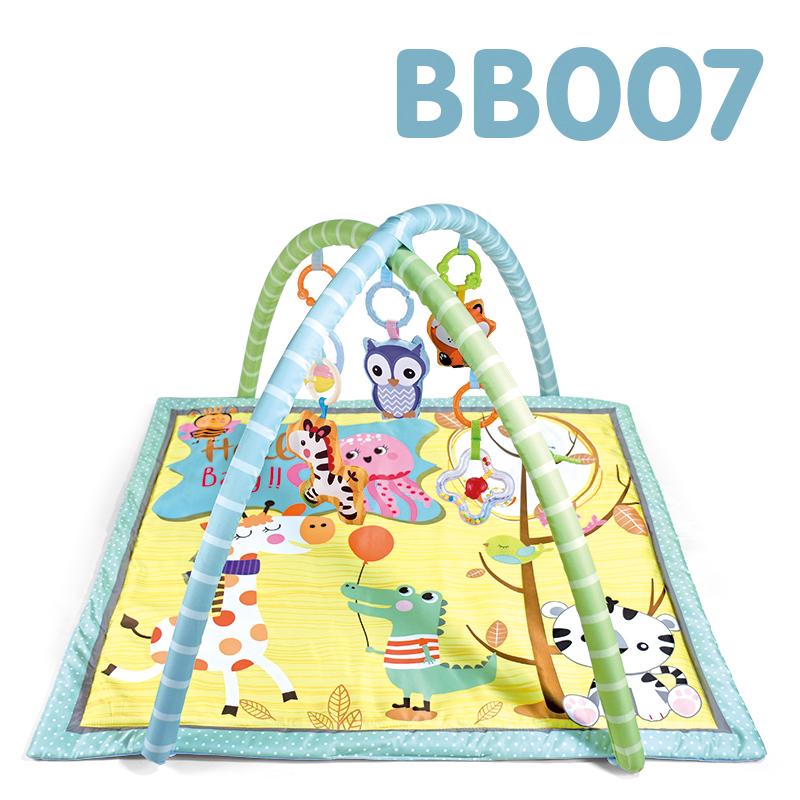 Cartoon Square Baby Fitness Frame Educational Children Play Mat Infant Crawling Blanket Rug Kids Activity Gym Toys Gift