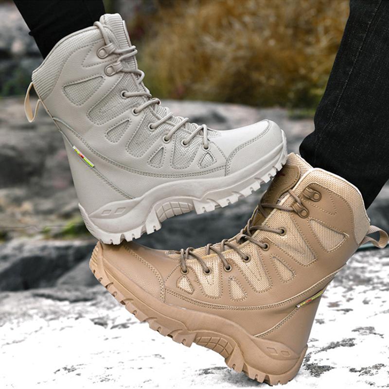 UOMO STIVALI MILITARI Stivali da Lavoro Anfibi Militari Trekking Scarpe  Boots EUR 40,25 - PicClick IT
