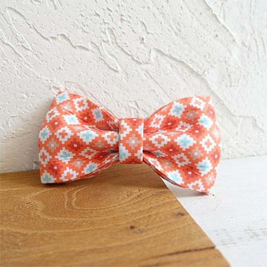 MUTTCO Dog Collar Bow Tie & Flower Accessory UBT-065 Extra Large (11x6 cm)