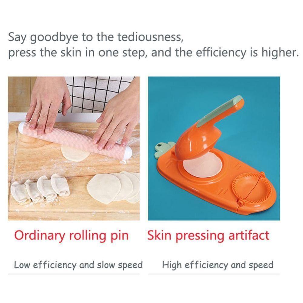2 In 1 Dumpling Maker Kitchen Dumpling Making Tool  Pressing Hand-made Skin Press Dumpling Dough Paste Mould Pressers