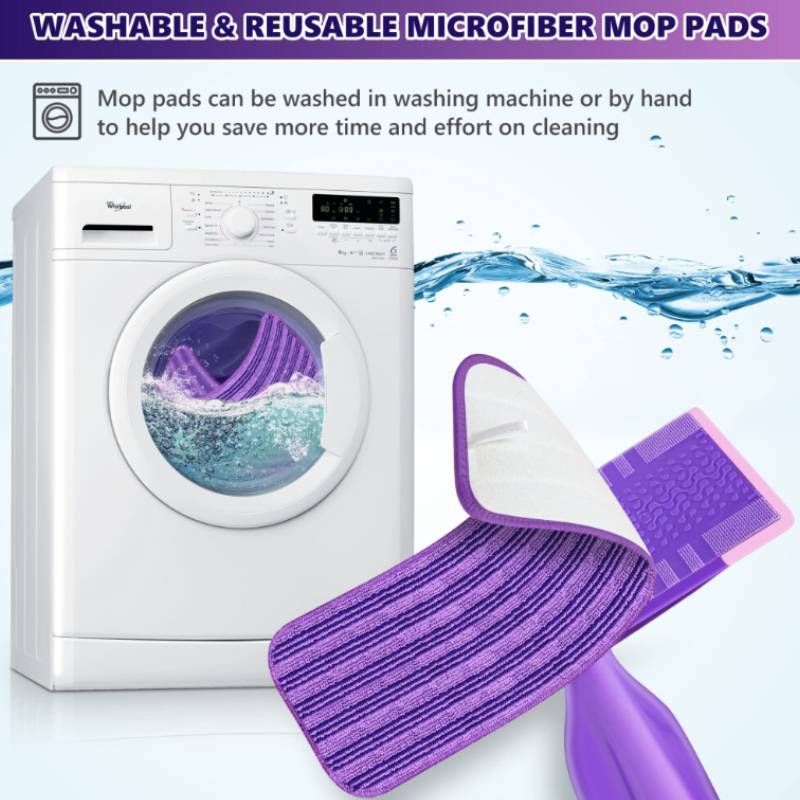 For Flash Powermop Mop Pad Reusable Fibers For Daily Cleaning Home Office