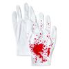 Reusable Holiday Party Supplies Halloween Horror Gloves, Creepy Red Hand Cosplay Prop for Party, Atmosphere Spooky Costume Accessory Haunted