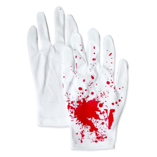 Reusable Holiday Party Supplies Halloween Horror Gloves, Creepy Red Hand Cosplay Prop for Party, Atmosphere Spooky Costume Accessory Haunted