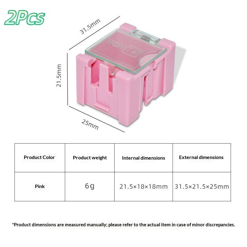 1/2 Pcs Smd Smt Ic Electronic Component Mini Storage Box For Small Parts Jewelry Diy Tools