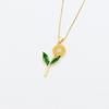 Hot Selling Fashionable Sunflower & Peony Pendant Necklace