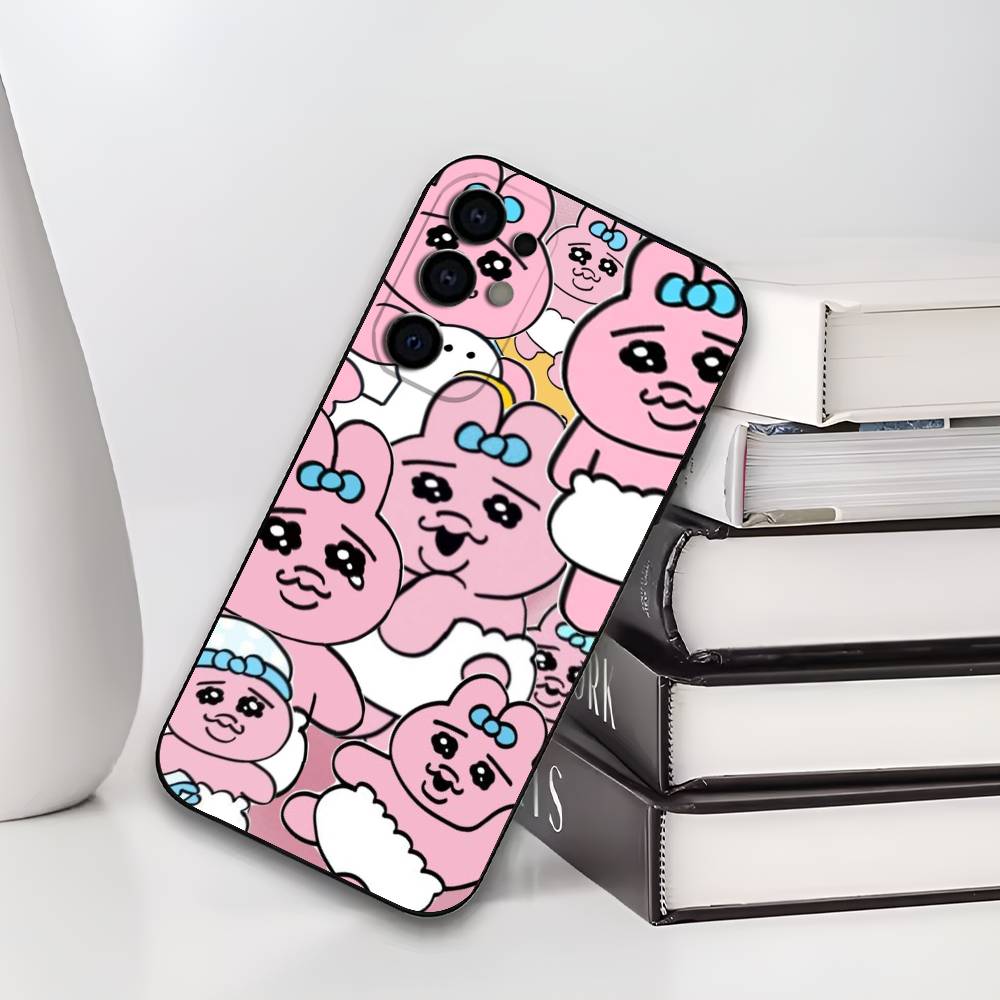 

Мультяшный чехол для телефона O-Opanchu Usagi для Samsung S25, S24, S21, S22, S23, S30, Ultra, S20, Plus, Мягкий силиконовый черный чехол Samsung S25