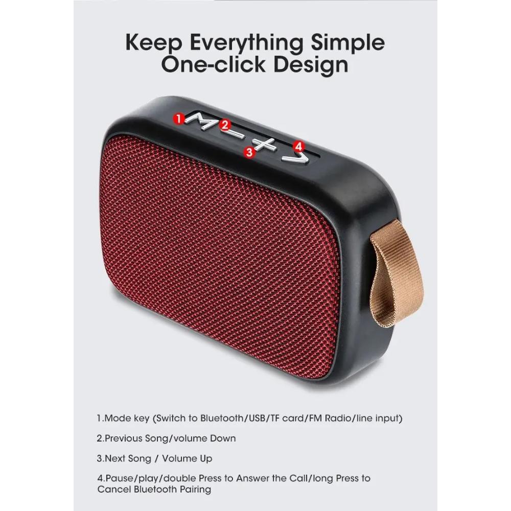 Nový bezdrátový reproduktor Venkovní přenosný subwoofer Mini reproduktor Domácí látkový kartový reproduktor