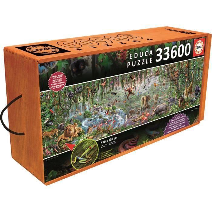 Puzzle The Wild Life 33600 Pieces - EDUCA - Animals - Mixed - From 12 Years Old