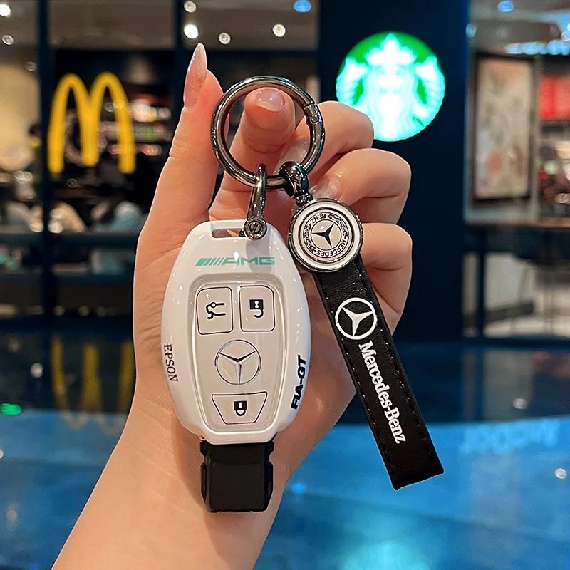 2025 New TPU Car Remote Key Case Cover Shell Fob For Mercedes Benz A C E S Class GLS GLA GLK GLC CLS CLA W204 W221 W212 W205 W17