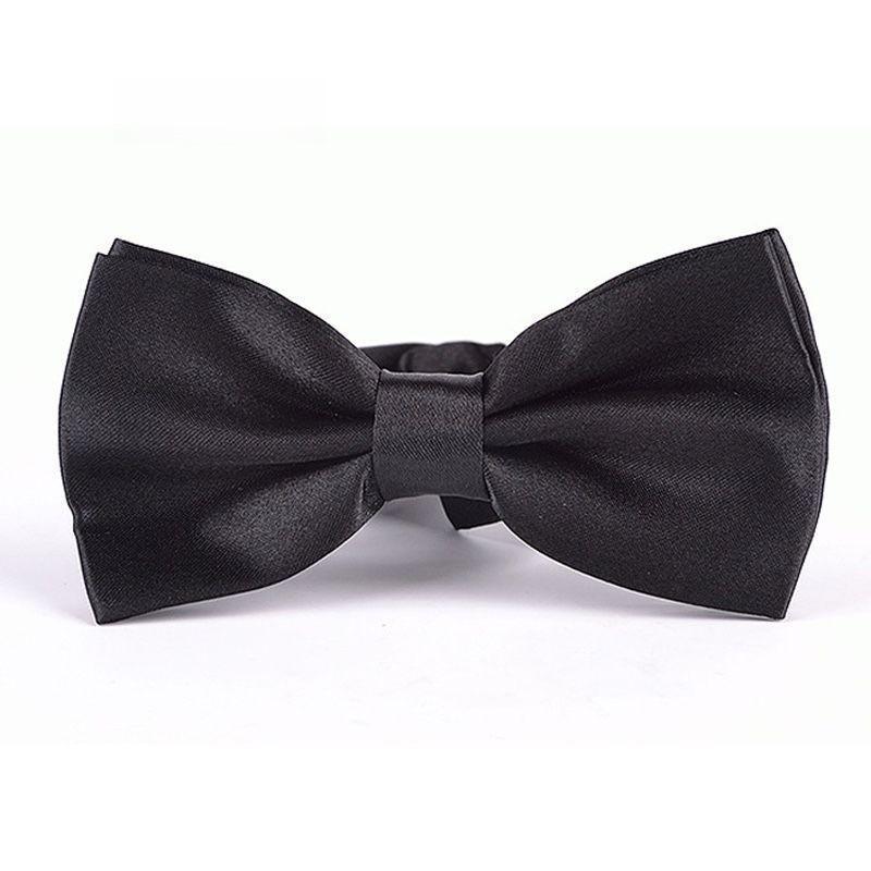 

Bridal Party Bow Tie For Men And Women In Solid Colors With Premium Fabric For Special Occasions чорний