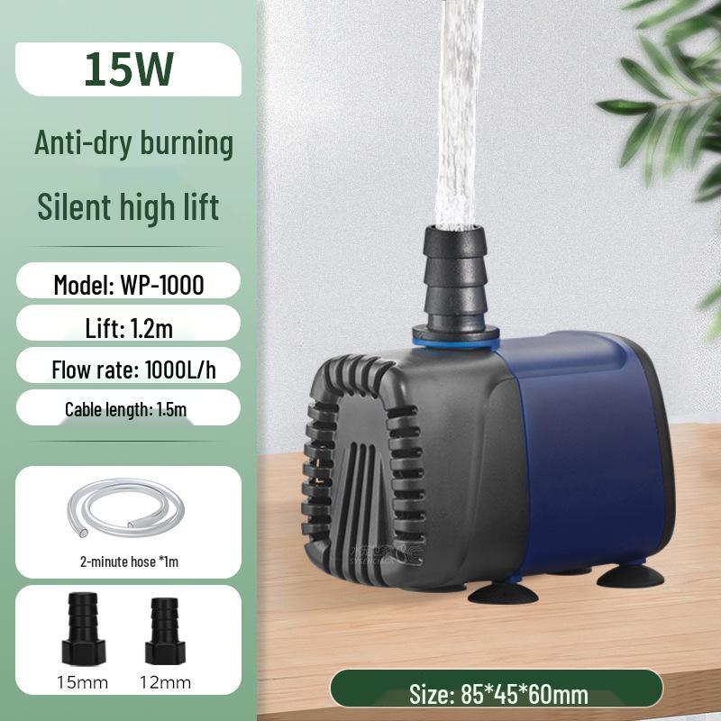 High-Power Amphibious Submersible Aquarium Pump for Filtration and Circulation