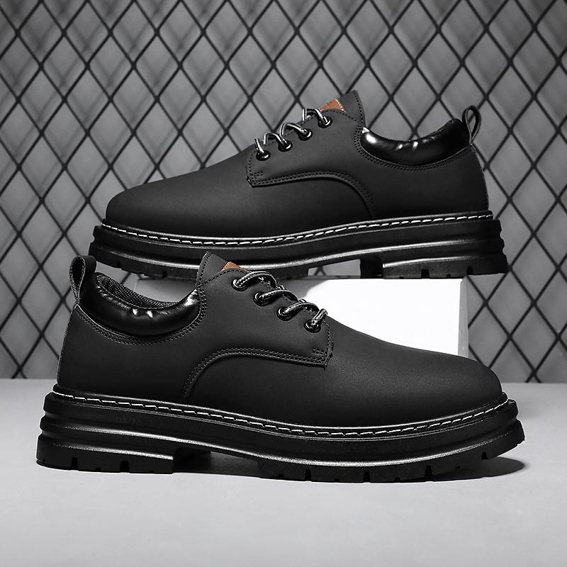 

мода Осень Новые Оригинальные Мужские Кроссовки Высокое Качество Ретро Мотоциклетная Обувь Резина Износостойкие Удобные На Толстой Подошве Спортивная Обувь 41 чёрный