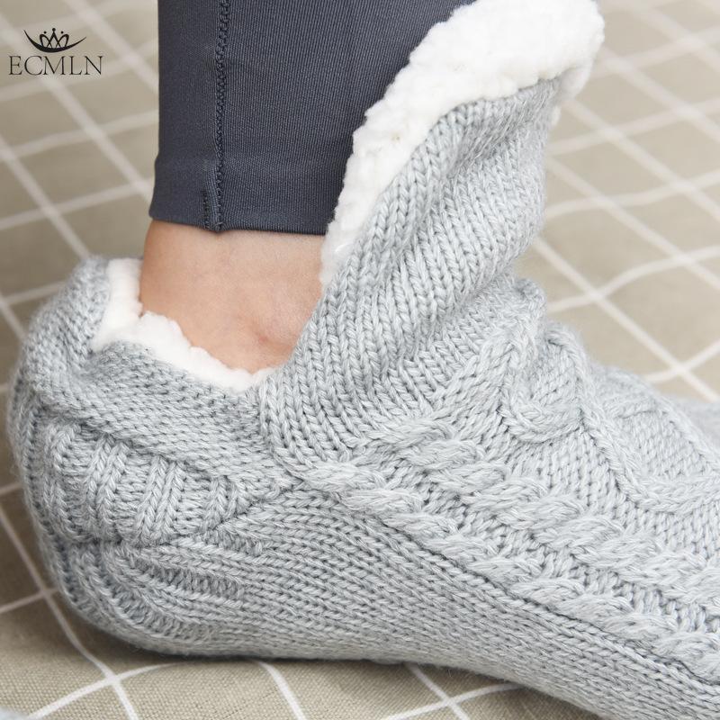 Unisex Fluffy Fuzzy Warm Slipper Socks for Men Women Thick Fleece Lined Non-Slip Socks Indoor Floor
