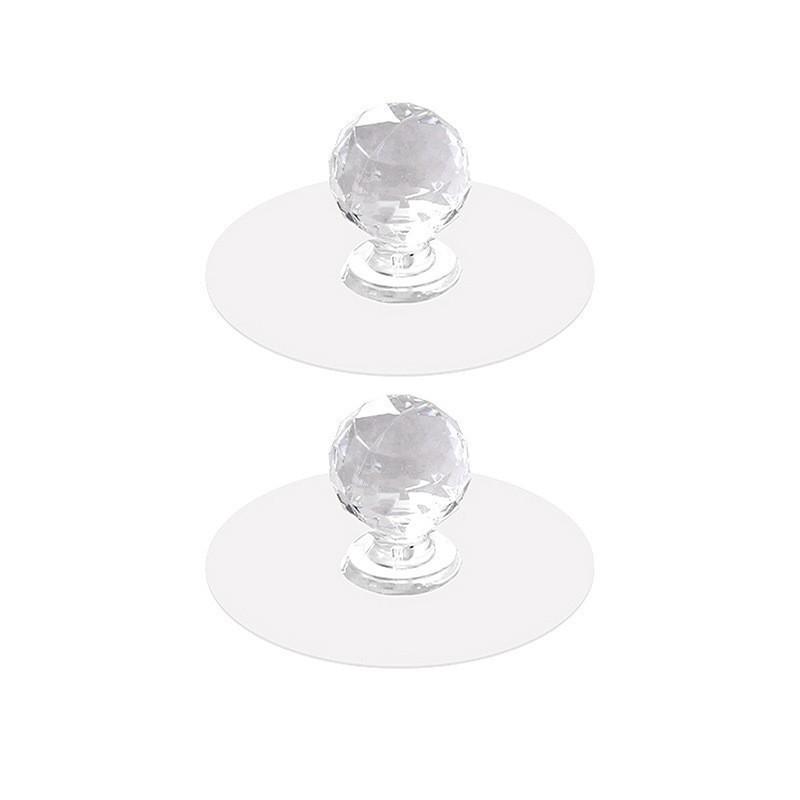 Handle Adhesive Acrylic For Glass Cabinet Doors With Easy Install Punching No