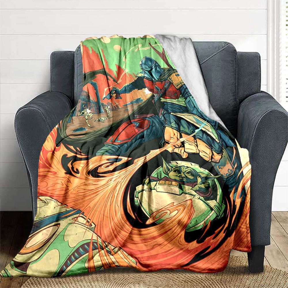 Star Wars Blanket Durable Comfort Perfect for Office Chair Livingroom All-Season Use Stylish Decor Perfect Gift for Relatives and Friends