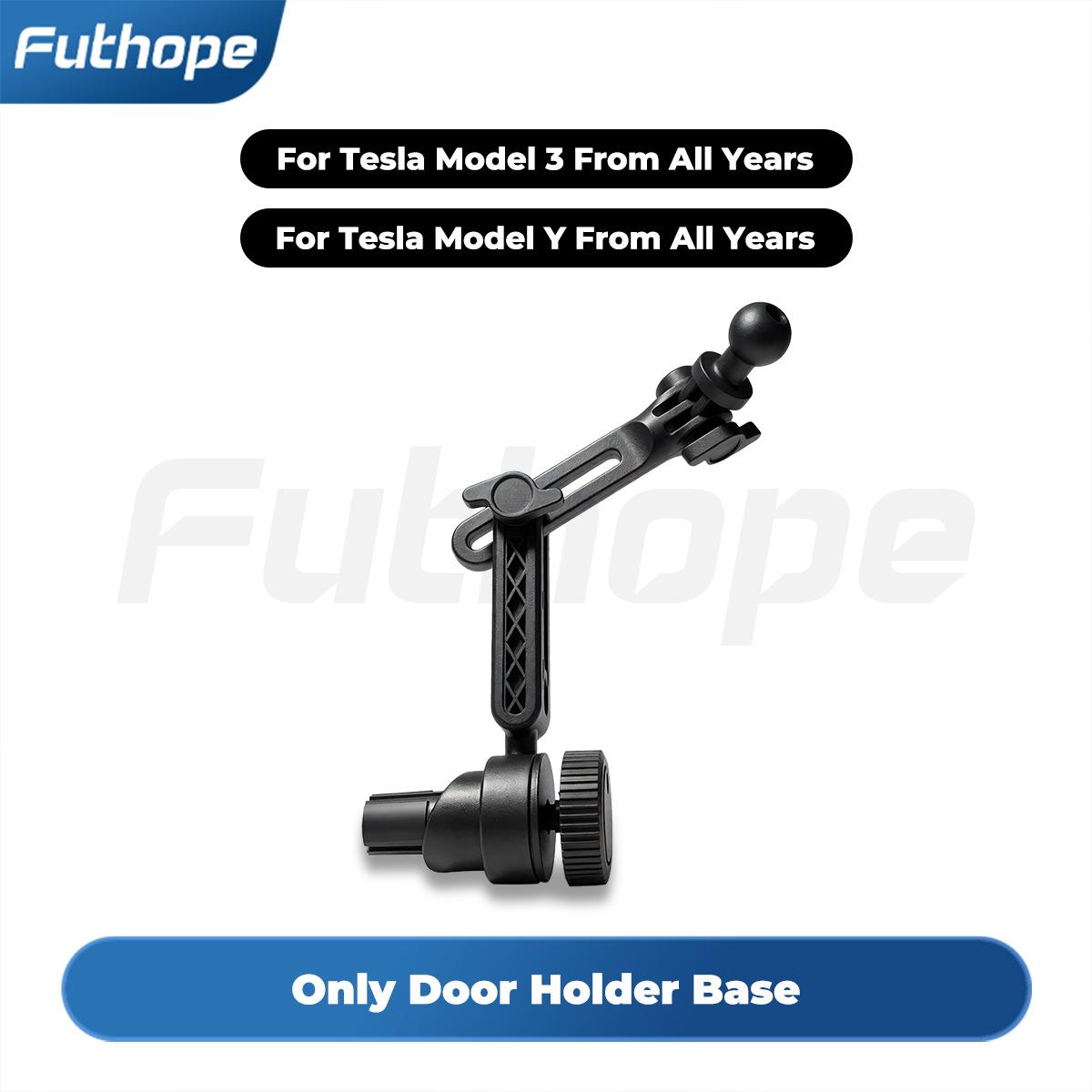 Futhope Adjustable Door Handle Bracket for Tesla Model 3 Y Model YL 17mm Base Non-Destructive Installation Car Accessory ONLY 17MM base