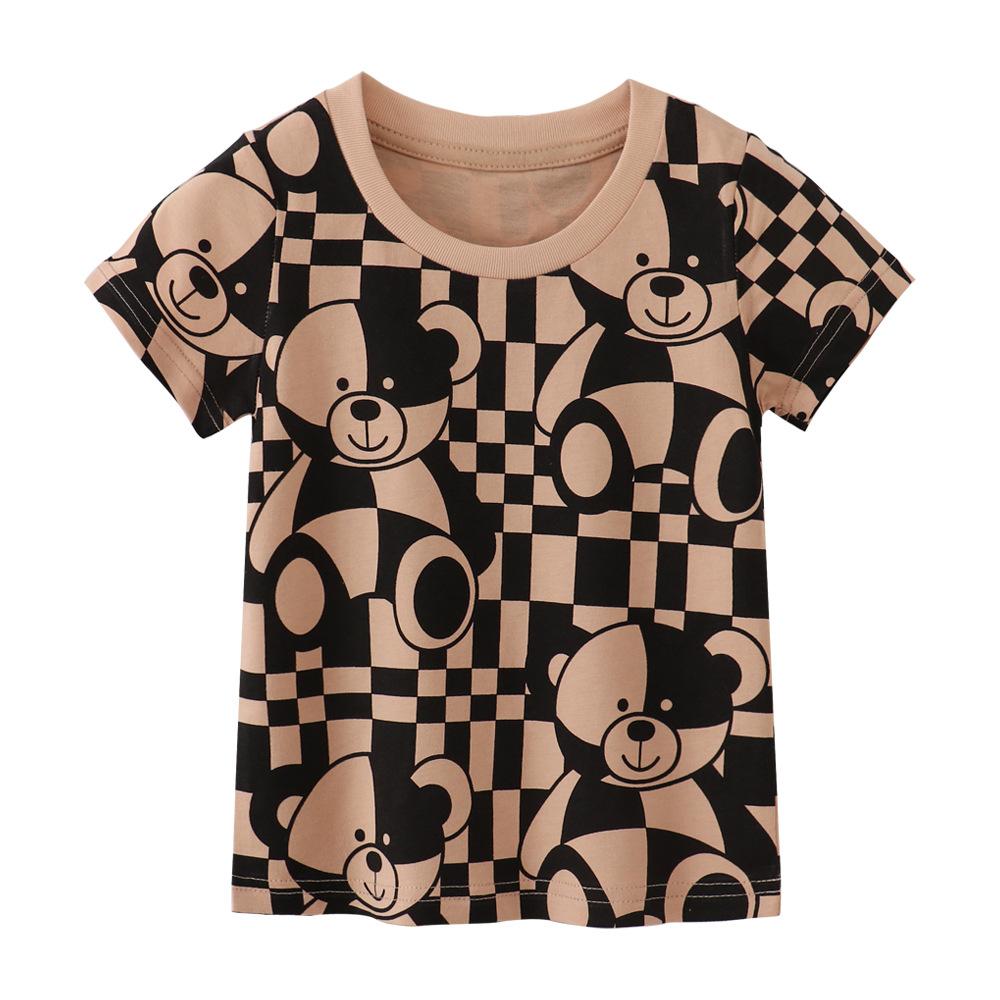 Children s T-shirts Boys  short-sleeved T-shirts Children s summer new T-shirts 100