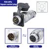 P20 Aviation Connector Plug Socket 20mm 2/3/4/5/6/7/8/9/10/12Pins WS20 Male Female Connectors