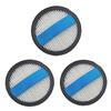 Set of 3 Vacuum Accessories Washable Filter Set Vacuum Filters Replacement Filters Spare Part Plastic Texture for Vacuum