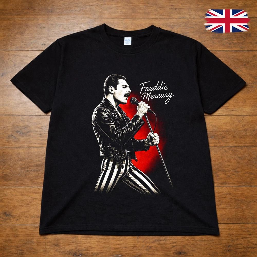 Freddie Mercury Live PerforUnisexce Graphic TShirt Queen Rock Icon Adults Kids 2XL