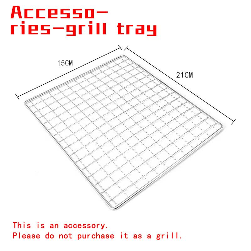 

Портативная походная печь с решеткой для гриля, сверхлегкий складной угольный гриль из нержавеющей стали для походов, пикников и барбекю в саду