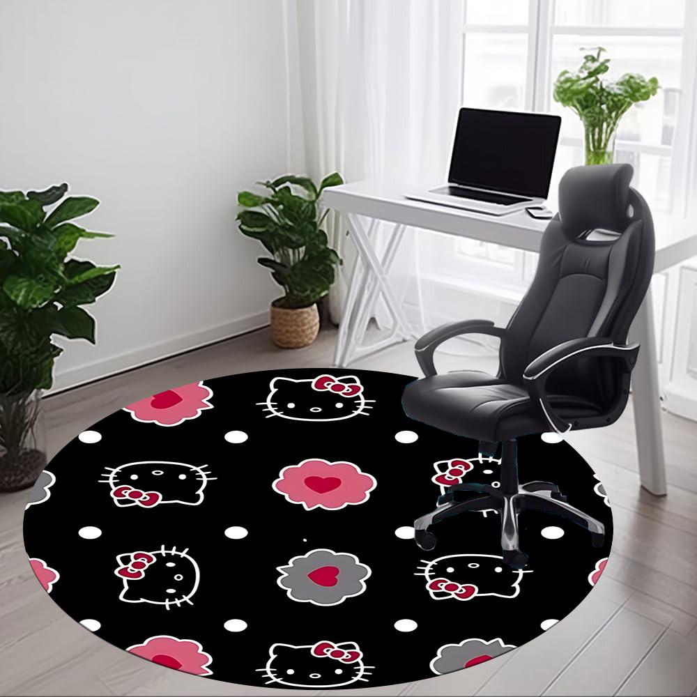 1pc Hello KittyChair Carpet for Office, Non-slip, Soft and Durable Office Rug for Interior Decoration, Perfect for Office yy250925219
