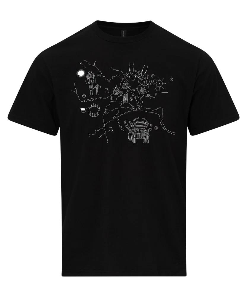 Twin Peaks Owl Cave Calendar Map TShirt David Lynch Film TV Series Shirt 2XL