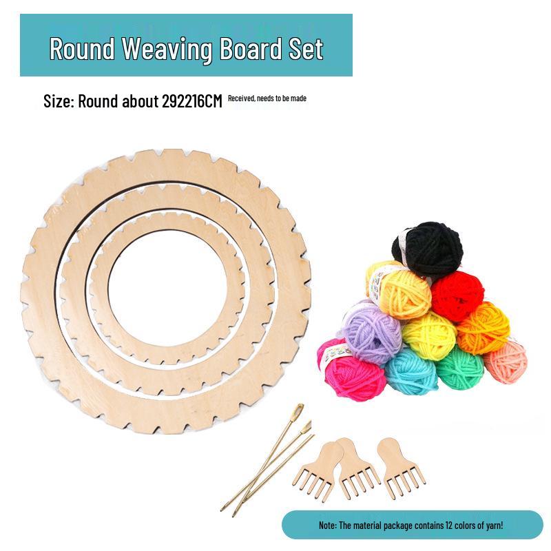 Children's Art Area Wool Knitting Board - DIY Weaving Material Kit for Kindergarten & Large Class Teaching