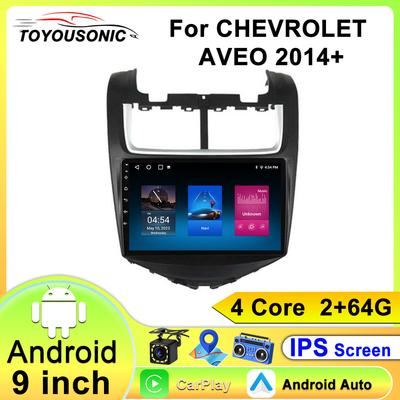 For CHEVROLET AVEO 2014+ Navigation GPS Android 15 Car Radio Multimedia Player Stereo wifi+4G Carplay Auto Video