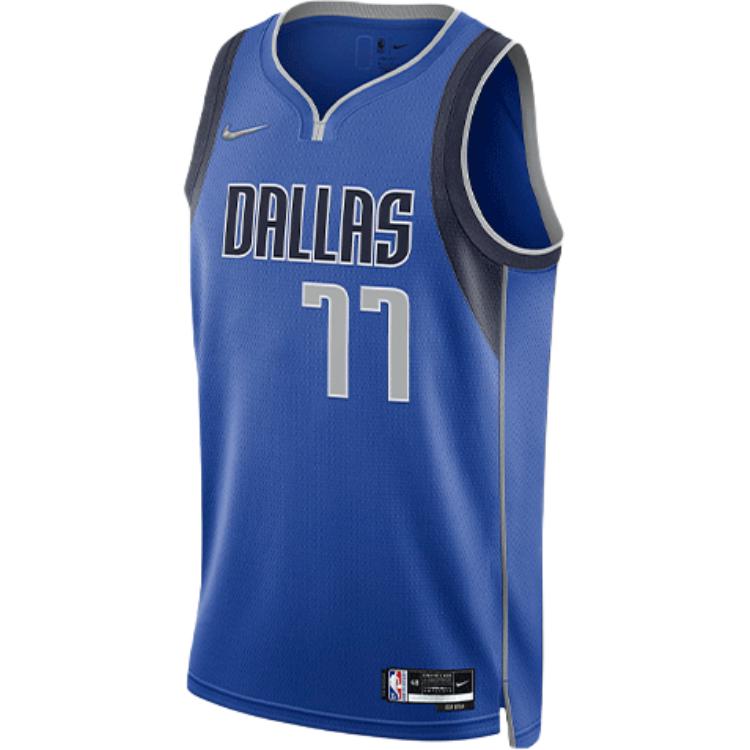 Nike NBA Retro Basketball Jersey SW Fan Edition - Luka Doncic No. 77 Men Tops Blue DB3568-480