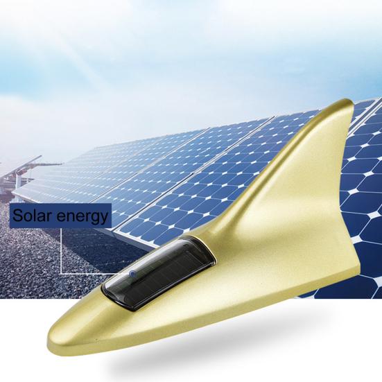 Shark Fin Solar Car Flash Energy Powered Light Strobe Emergency Warning Lamp