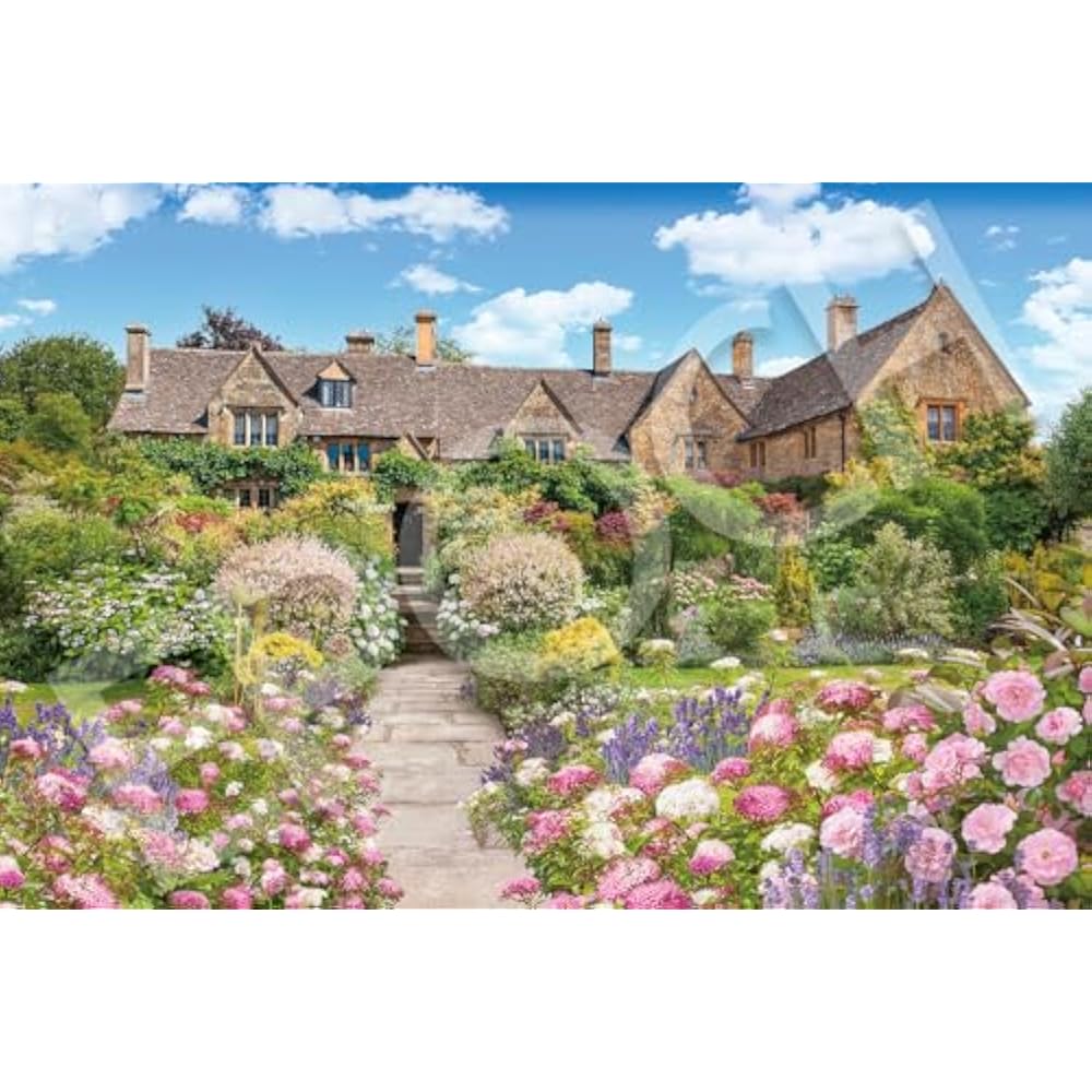 Epoch 1000 Piece Jigsaw Puzzle Overseas Scenery Cotswold Flower Garden - England (50 x 75 cm) 09-...