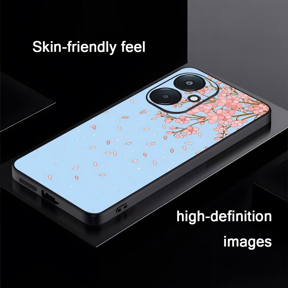 Cherry blossoms picture Art Phone Case For Xiaomi Redmi 14C 13C 12C Note14 13 12 11 10 Pro Plus S Soft Black Phone Cover