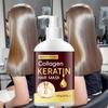Masque Capillaire Kératine Traitement Revitalisant Profond pour Cheveux Secs Abîmés Réparation Hydratant