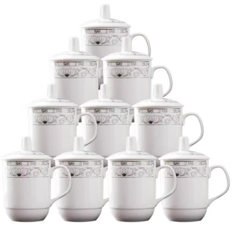 Ceramic Meeting & Tea Cup Set with Lid