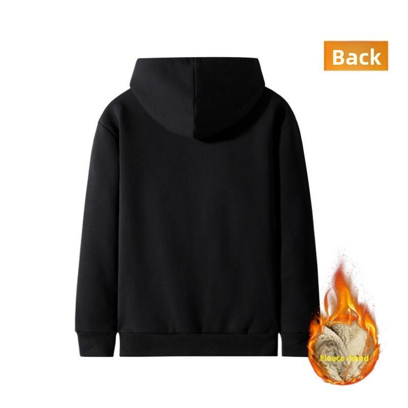 Winter New Arrival Men's Coat: Warm Shearling Sweatshirt with Fleece Lining, Thickened Casual Hooded Top