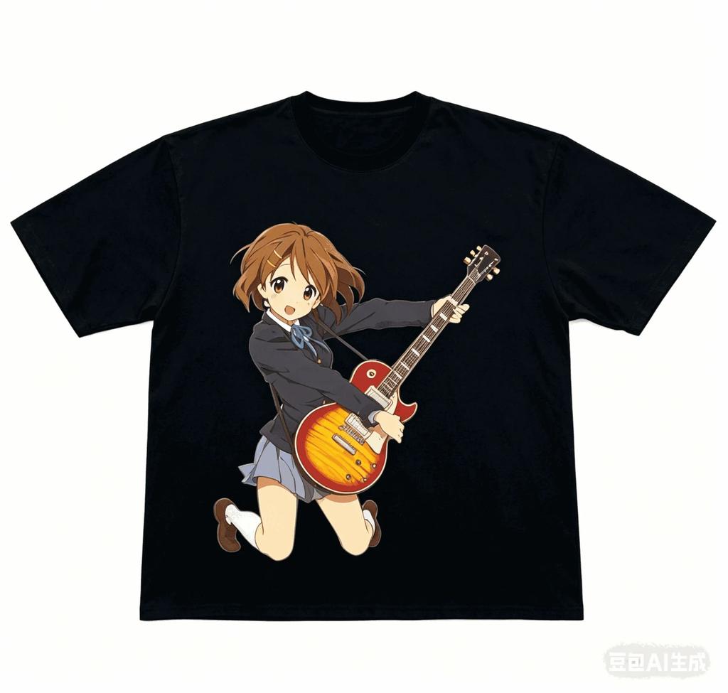 K-ON! Ho-kago Tea Time All Members Anime Black Cotton Casual Unisex Graphic Women And Men T-shirt