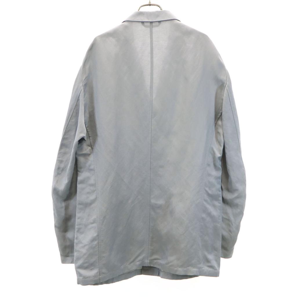 Giorgio Armani Made In Italy Linen Blend Herringbone Pattern Tailored Jacket Men's Used