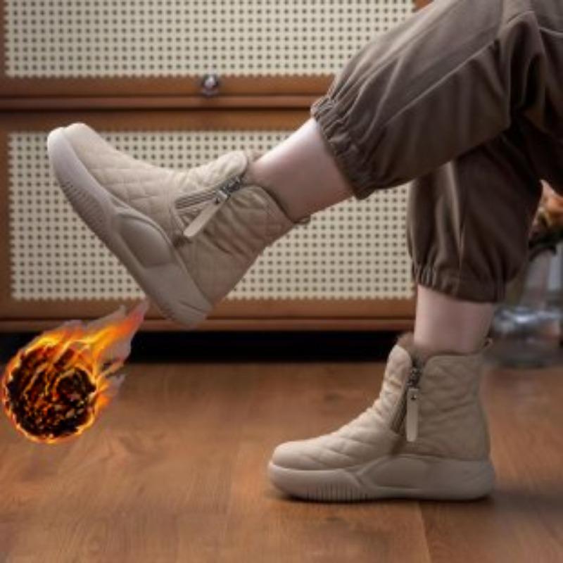 The New Style of Snow Boots and Women's Shoes Features A Short Leg with A Sponge Sole That Is Waterproof and Anti-slip