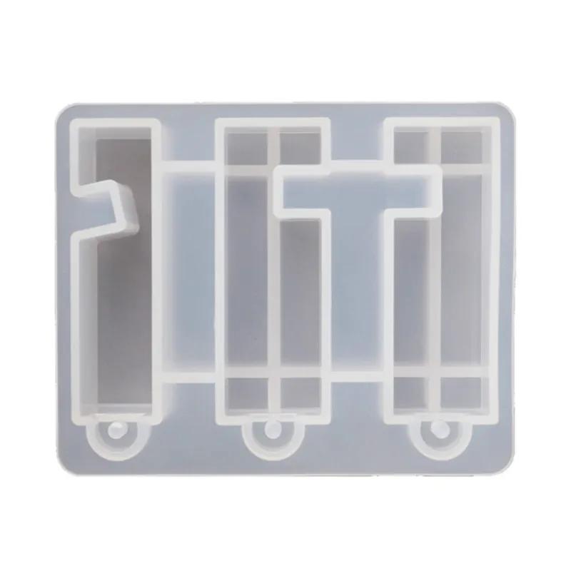 Portable Holder Silicone Mirror Mold Diy Epoxy Resin Ab Glue Mobile Phone Holder Keychain