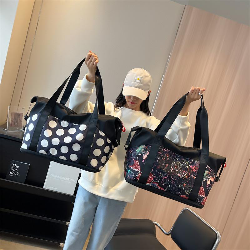 Fashionable Short-distance Luggage Bag Large Capacity Wet and Dry Separation Sports Fitness Expandable Trolley Travel Bag