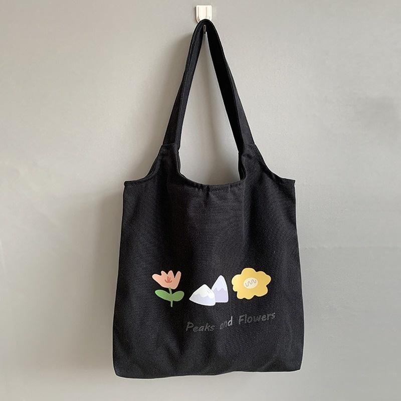 2020 Women Canvas Tote Bag Cloth Cotton Shopping Eco Reusable Foldable Shoulder Bag for Girl Handbag Casual Ladies Travel Beach